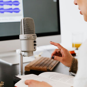 Corporate podcast support diverse use cases-Recording Microphone